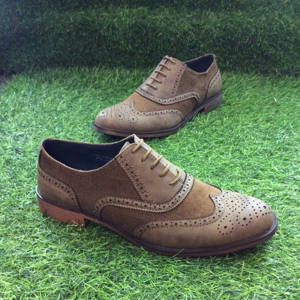 Henry Ferrera Men's Two-Tone Casual Oxford Shoes